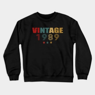 Vintage 1989 T-Shirt 30th Birthday Gift Tee Crewneck Sweatshirt